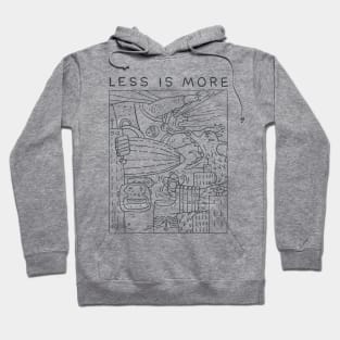 Less is More. Sarcastic and funny design for movie festival lovers and fans Hoodie